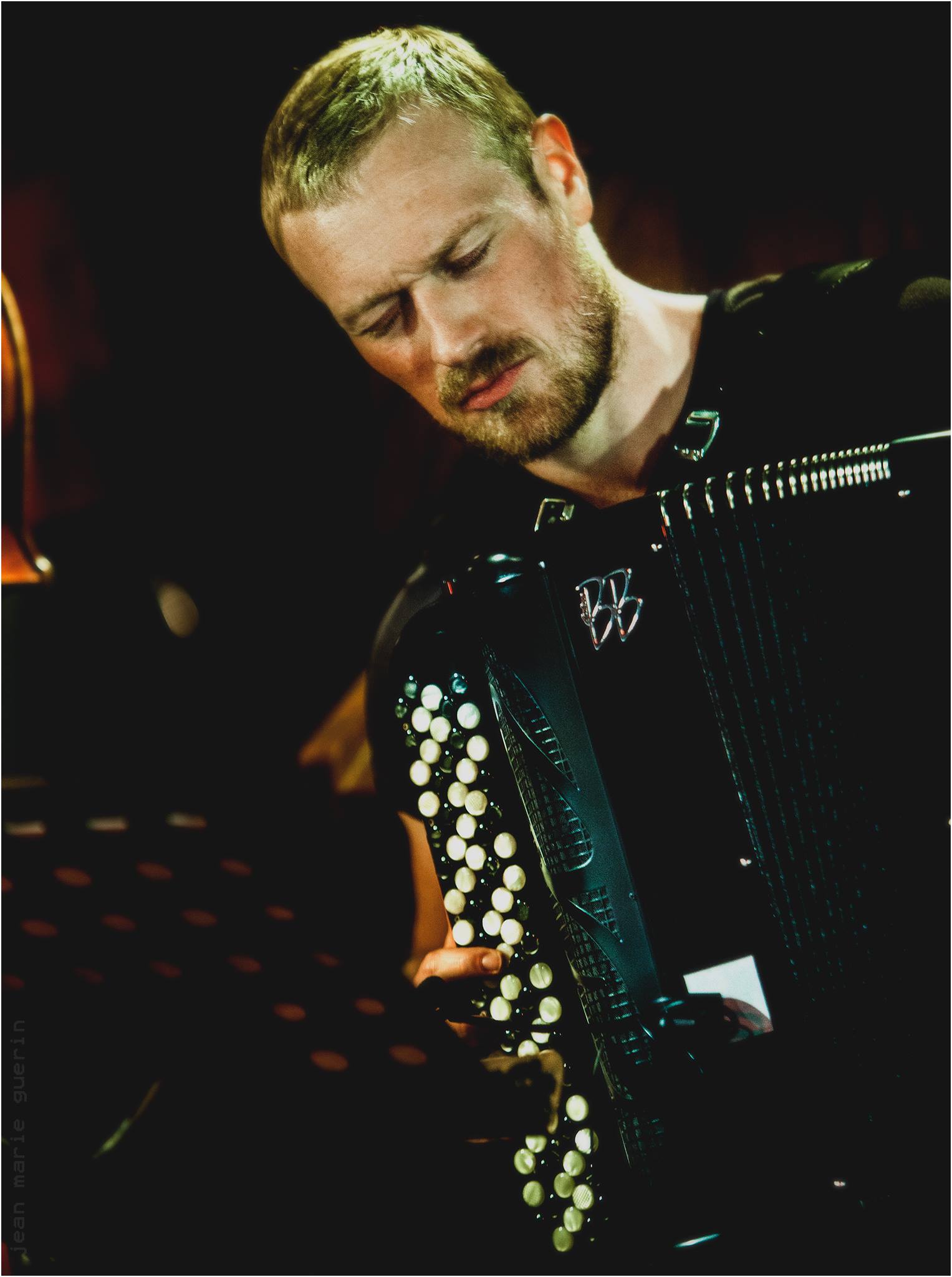 Laurent Derache à l'accordéon
